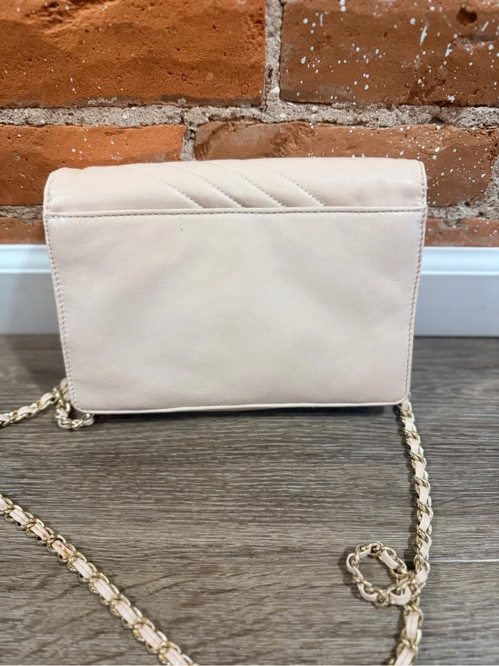 Tory Burch Quilted Convertible Chain Crossbody - Blush Pink